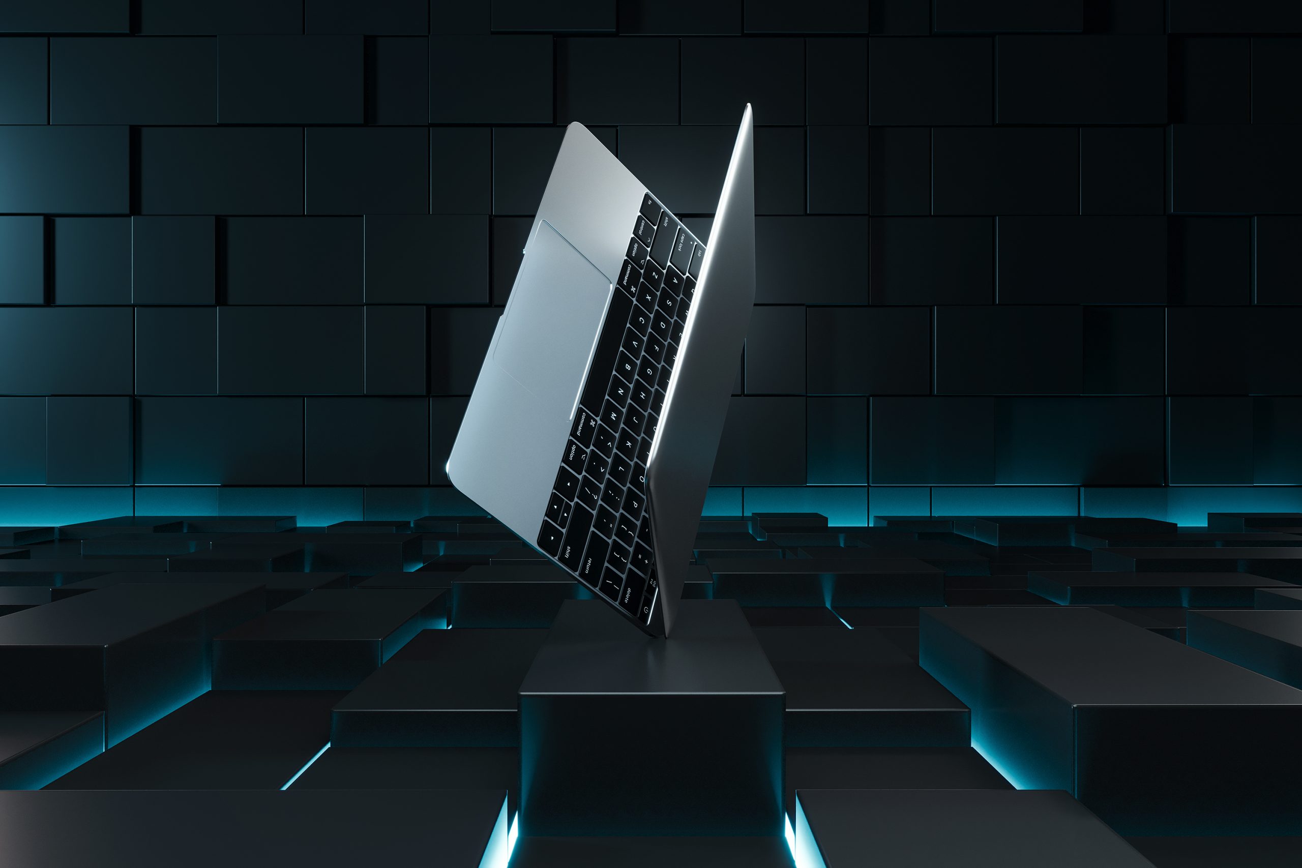 new-laptop-balancing-with-geometric-shapes